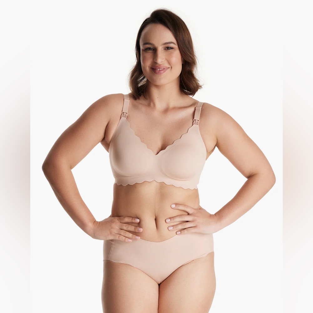 Nursing bra. Jelly Strip - Seamless Floral Push up Nursing Bra -YN46